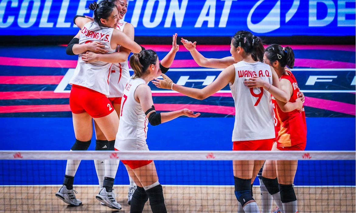 China elimina Estados Unidos e avança às semifinais da Liga das Nações de vôlei